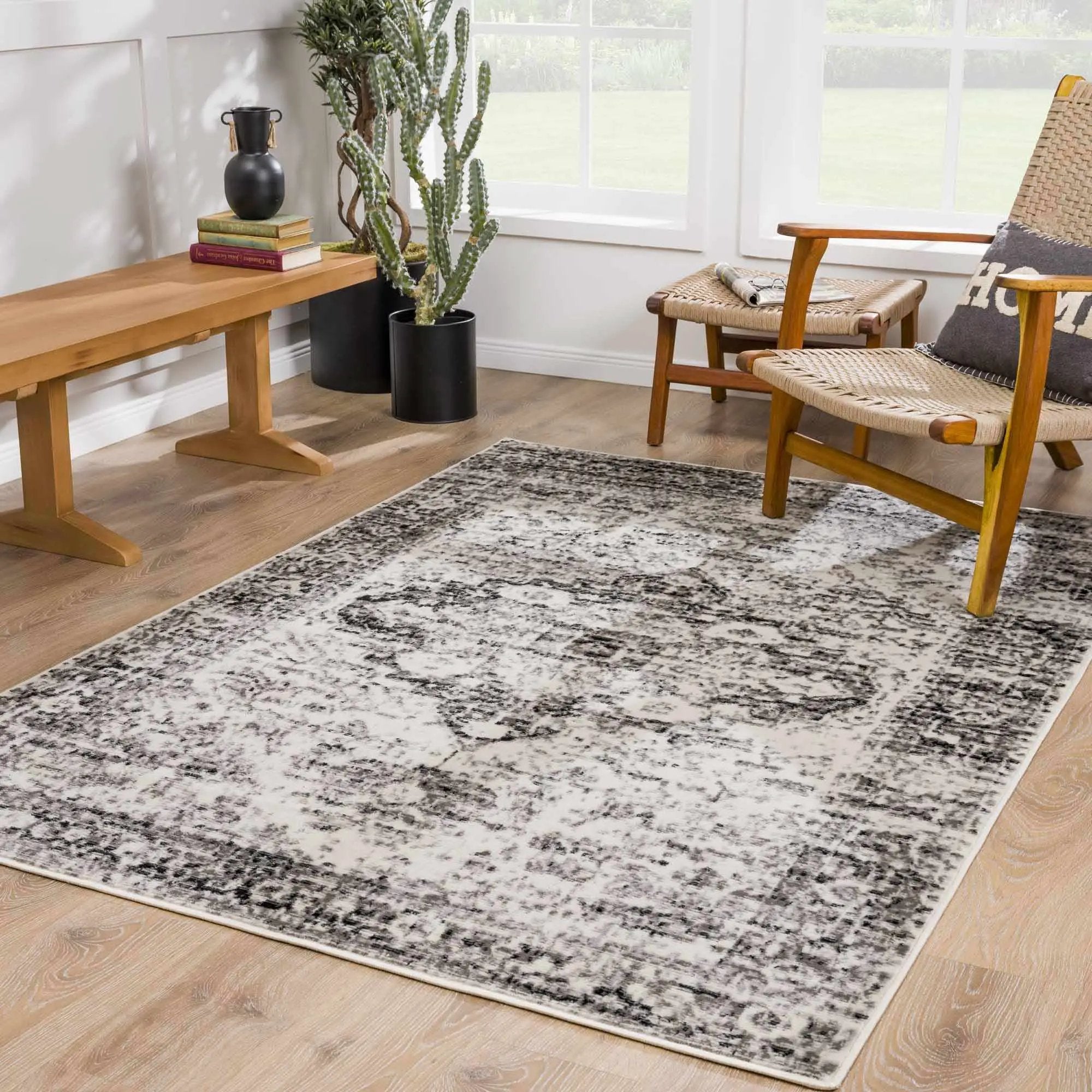 Park Black&Gray Area Rug - Clearance by Boutique Rugs
