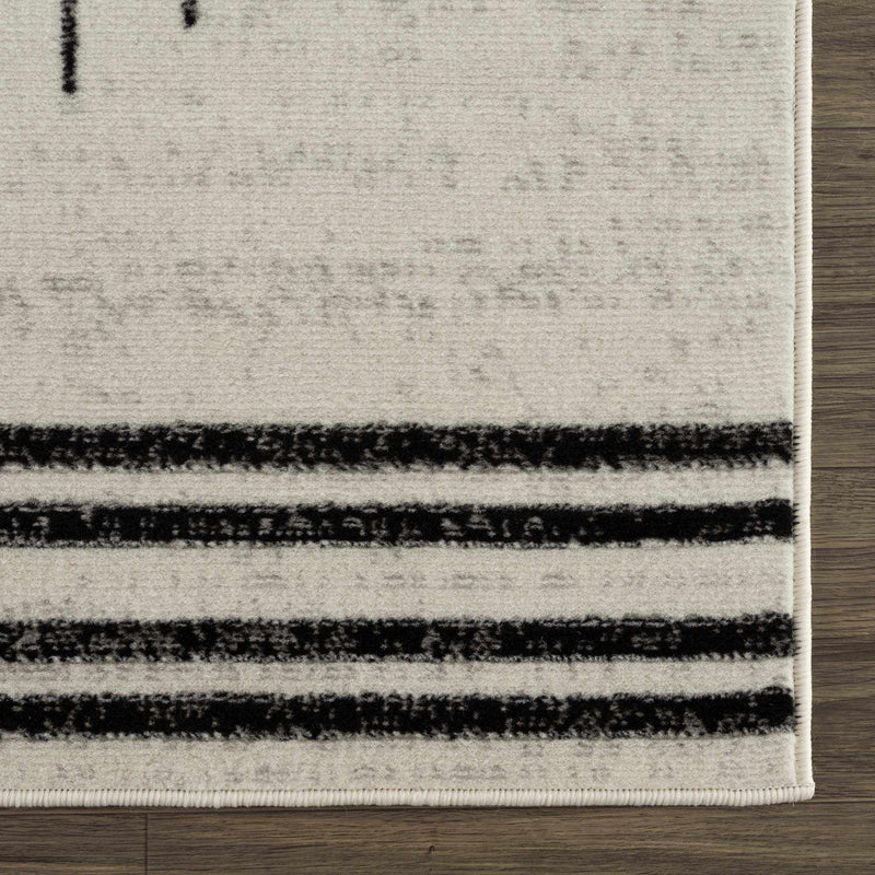 Angus Black&White Geometric Area Rug by Boutique Rugs