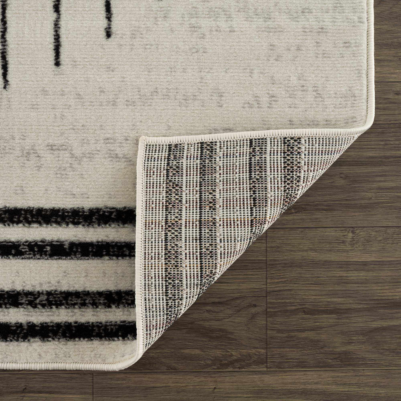 Angus Black&White Geometric Area Rug by Boutique Rugs