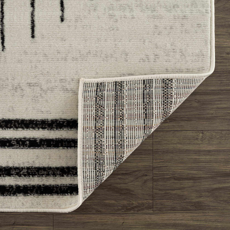 Angus Black&White Geometric Area Rug by Boutique Rugs