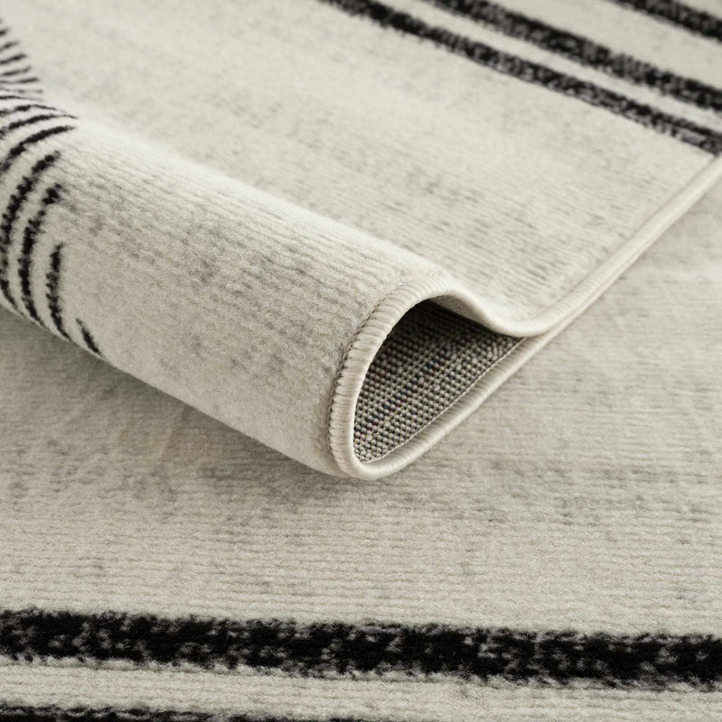 Angus Black&White Geometric Area Rug by Boutique Rugs