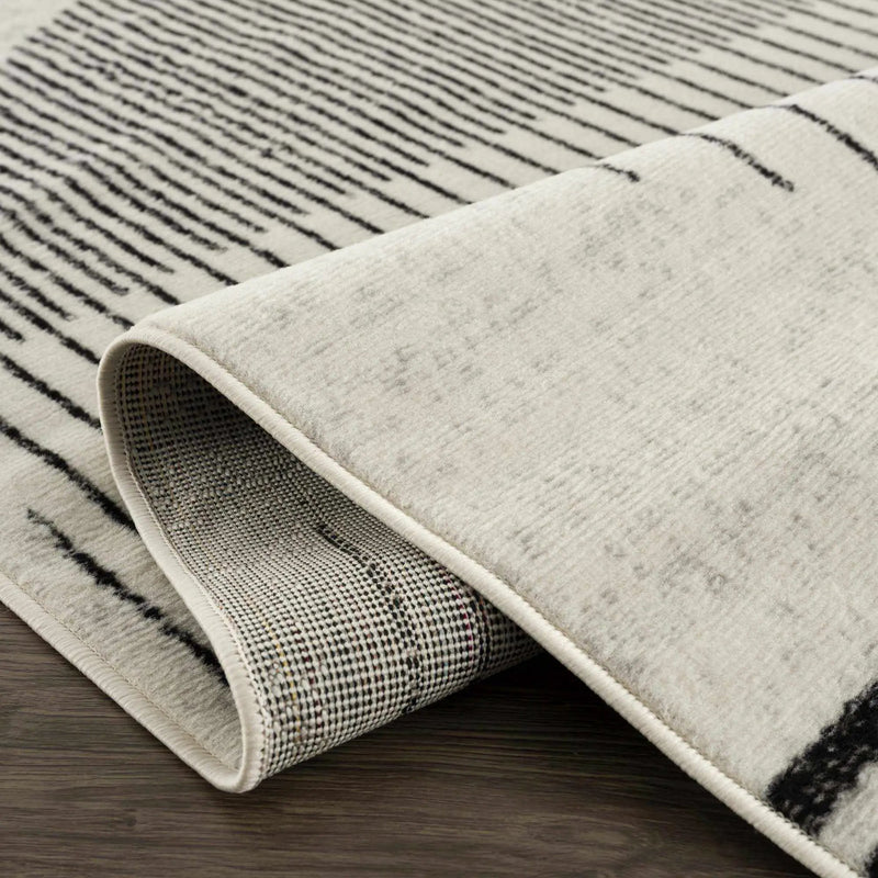 Angus Black&White Geometric Area Rug by Boutique Rugs