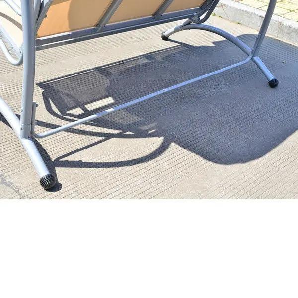 Sturdy 3-Person Outdoor Patio Porch Canopy Swing in Sand Color by HomePacific