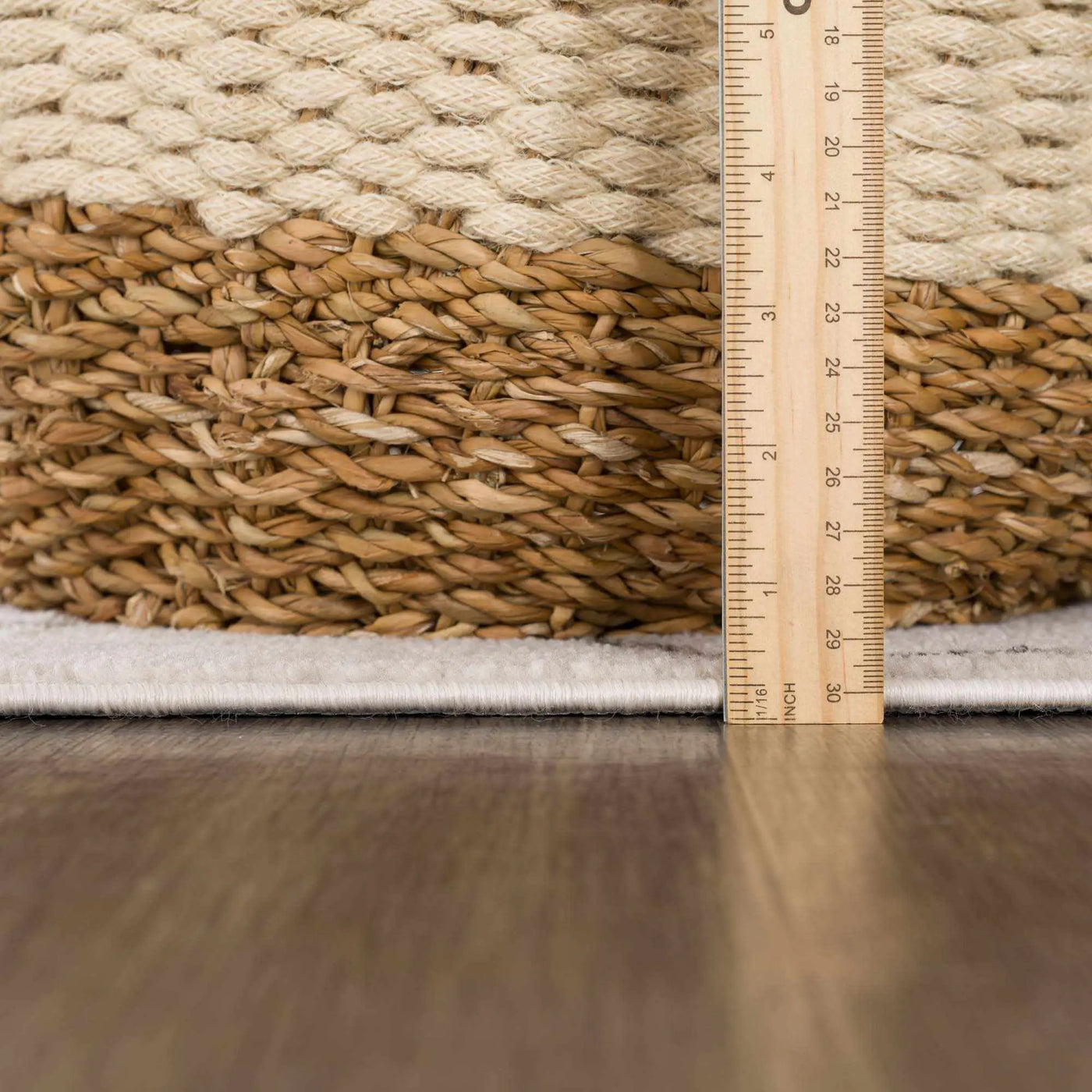 Azzan Cream & Charcoal Area Rug by Hauteloom
