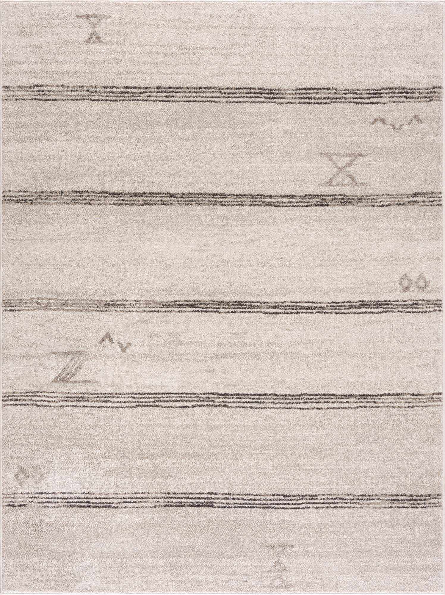 Deja Cream & Charcoal Area Rug - Clearance by Boutique Rugs