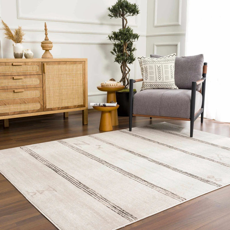 Deja Cream & Charcoal Area Rug - Clearance by Boutique Rugs