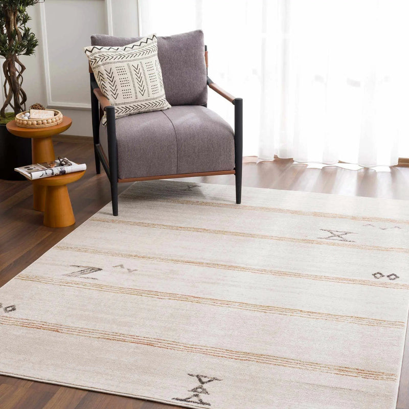 Deja Cream & Gold Area Rug - Clearance by Boutique Rugs
