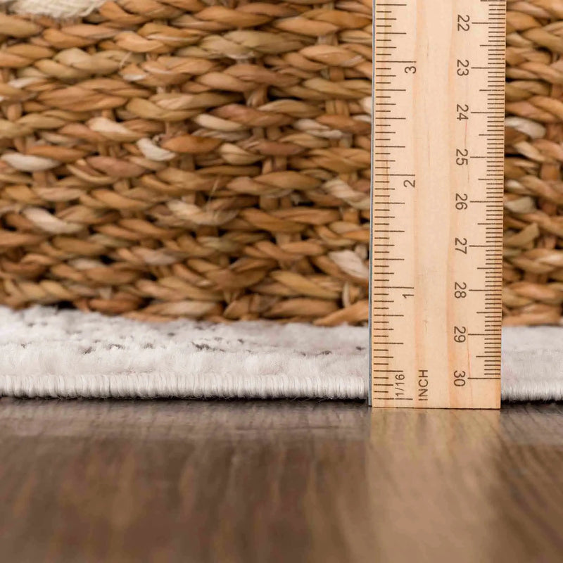 Divya Cream & Charcoal Area Rug - Clearance by Boutique Rugs