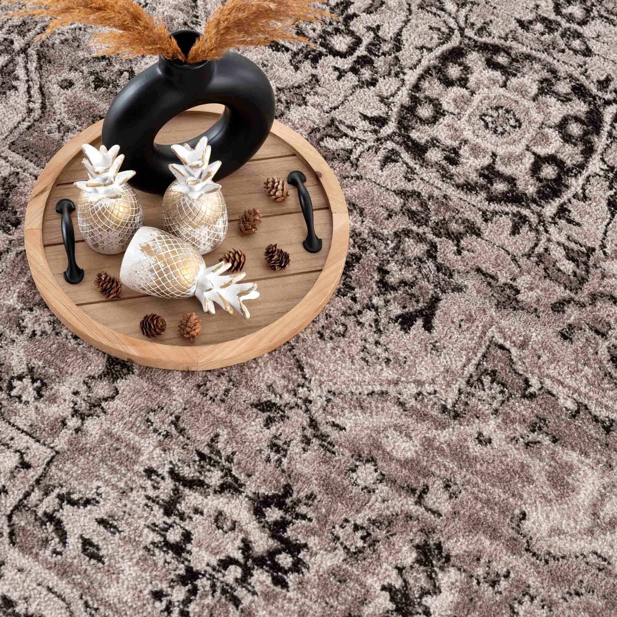 Albie Beige Area Rug by Hauteloom