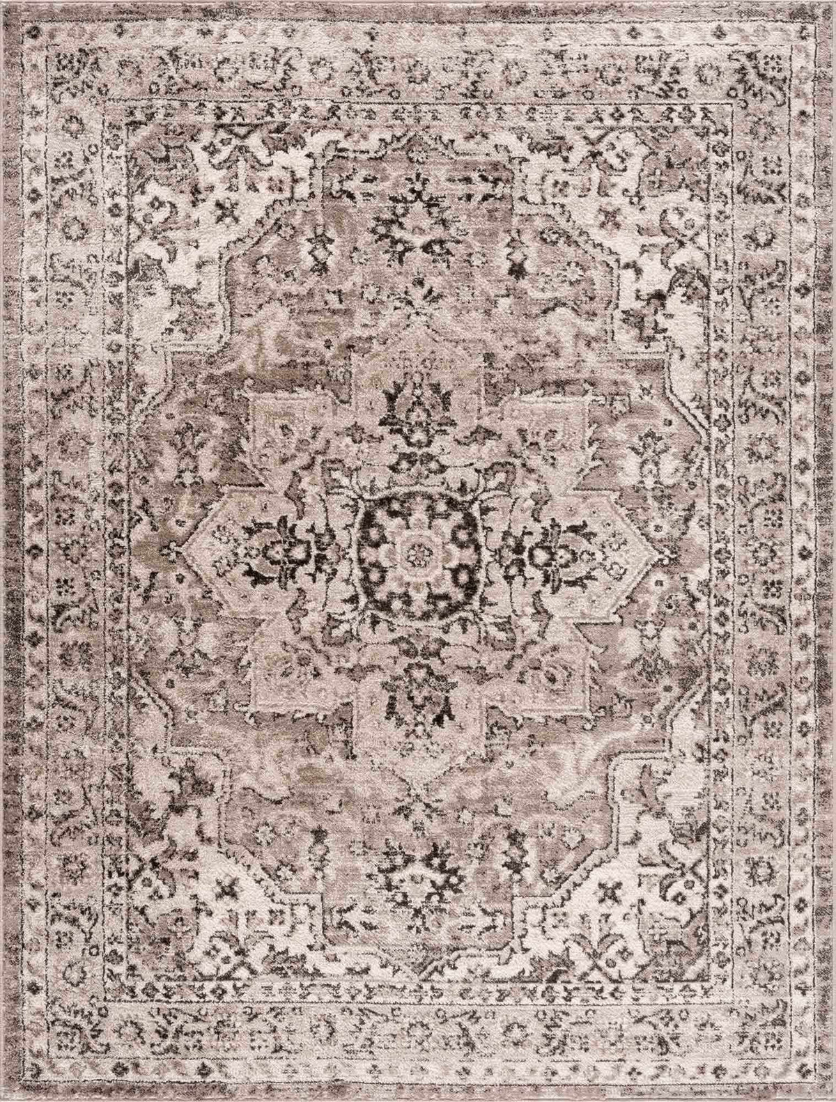 Albie Beige Area Rug by Hauteloom