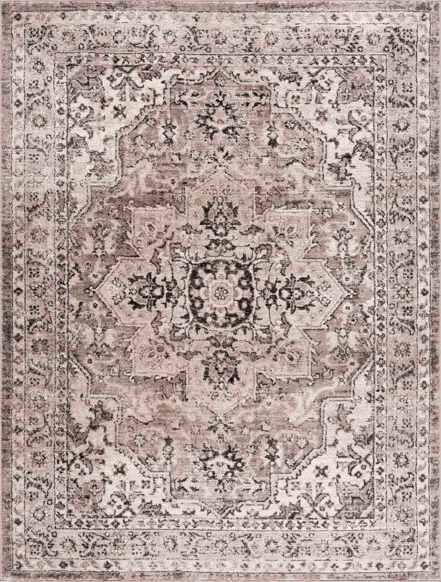 Albie Beige Area Rug by Hauteloom