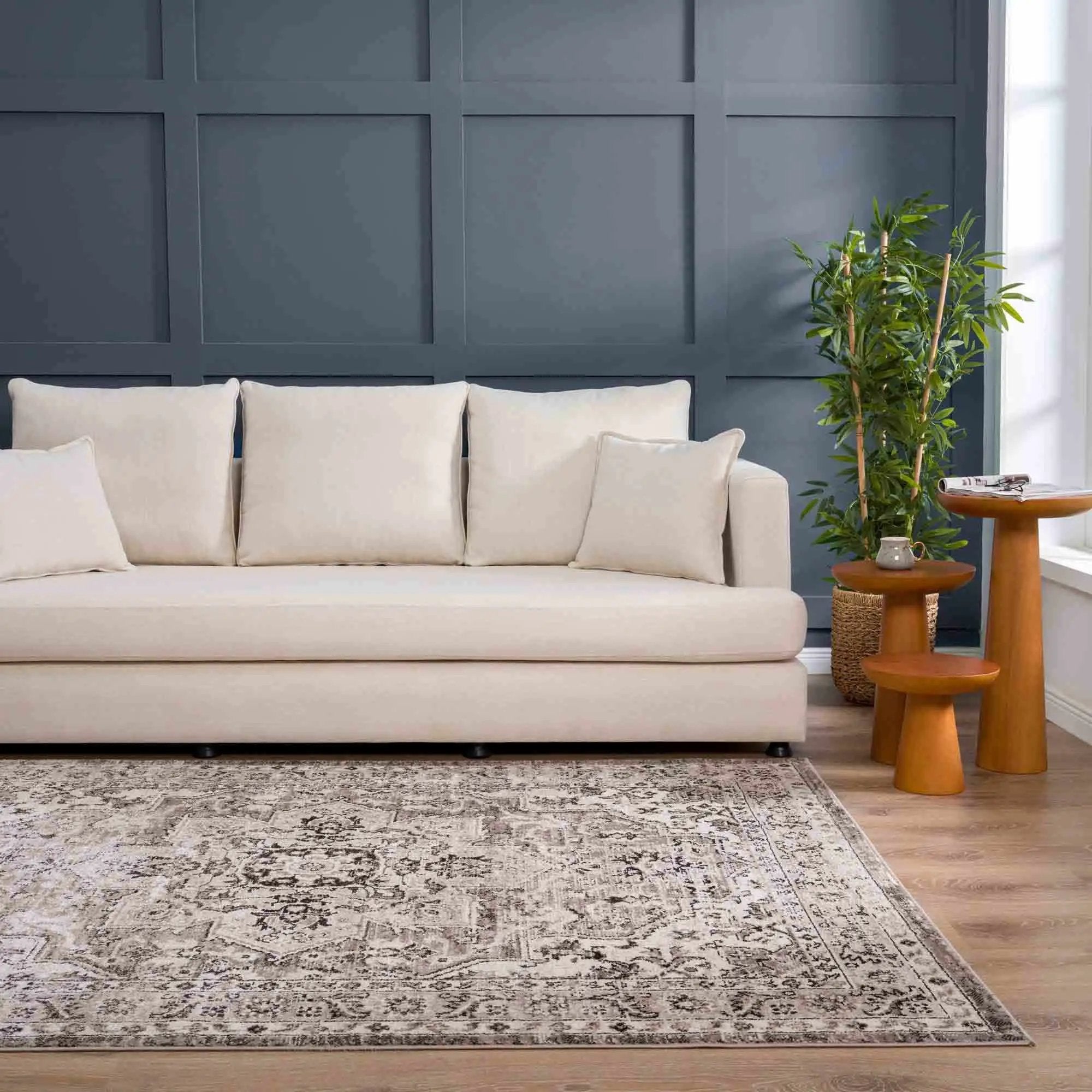 Albie Beige Area Rug - Clearance by Boutique Rugs
