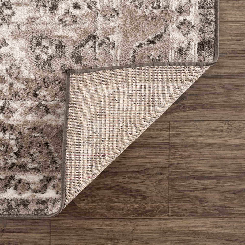 Albie Charcoal & Beige Area Rug - Clearance by Boutique Rugs