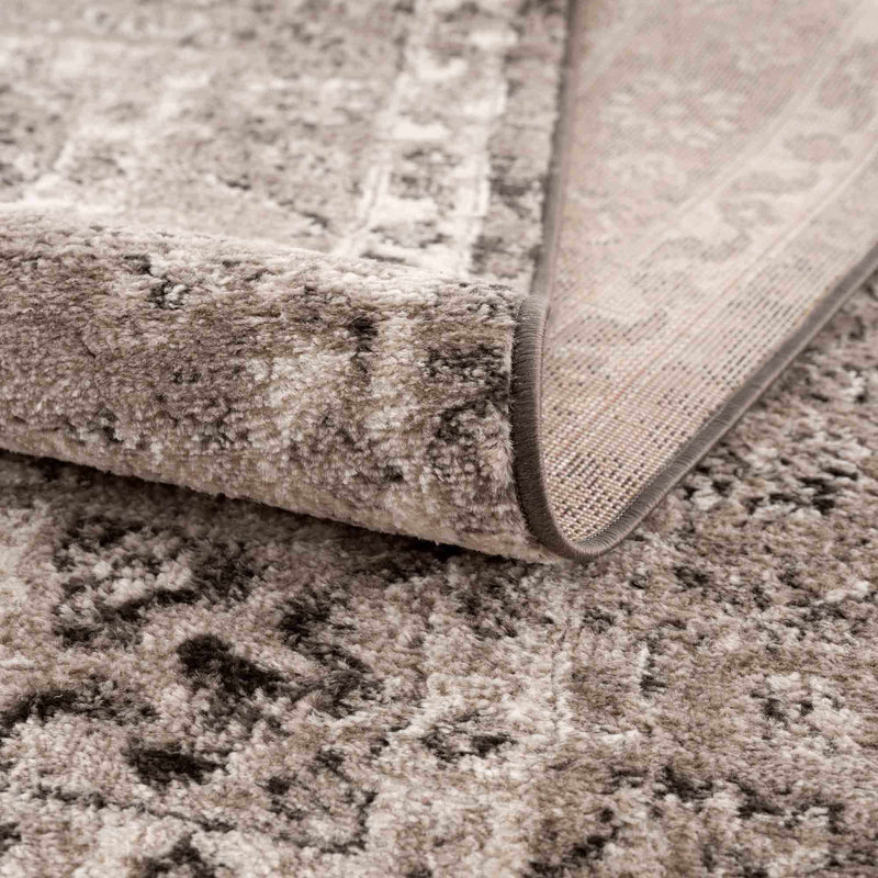 Albie Charcoal & Beige Area Rug by Hauteloom