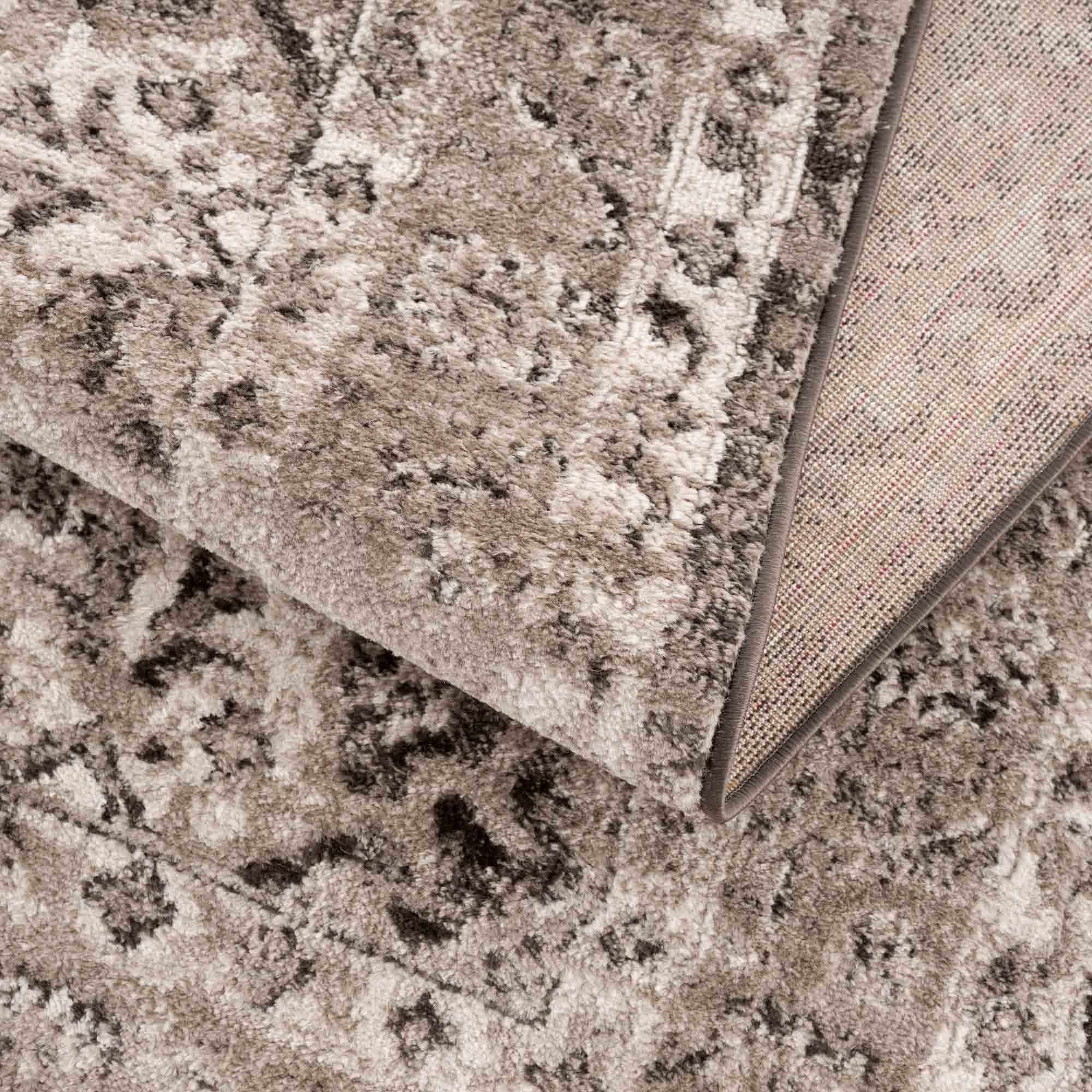 Albie Charcoal & Beige Area Rug - Clearance by Boutique Rugs