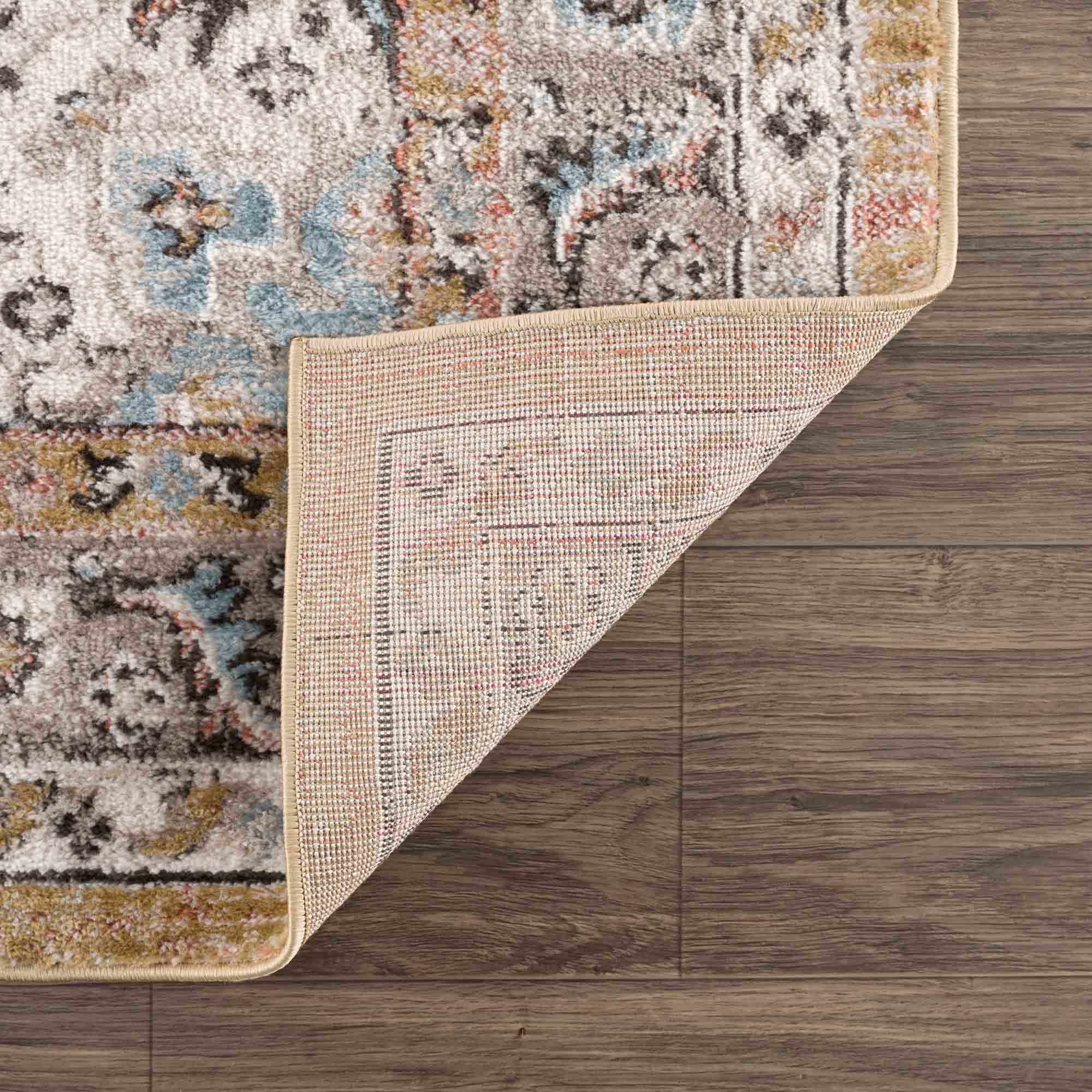 Albie Gold & Beige Area Rug by Hauteloom