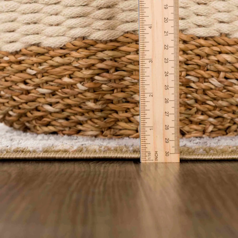 Albie Gold & Beige Area Rug - Clearance by Boutique Rugs