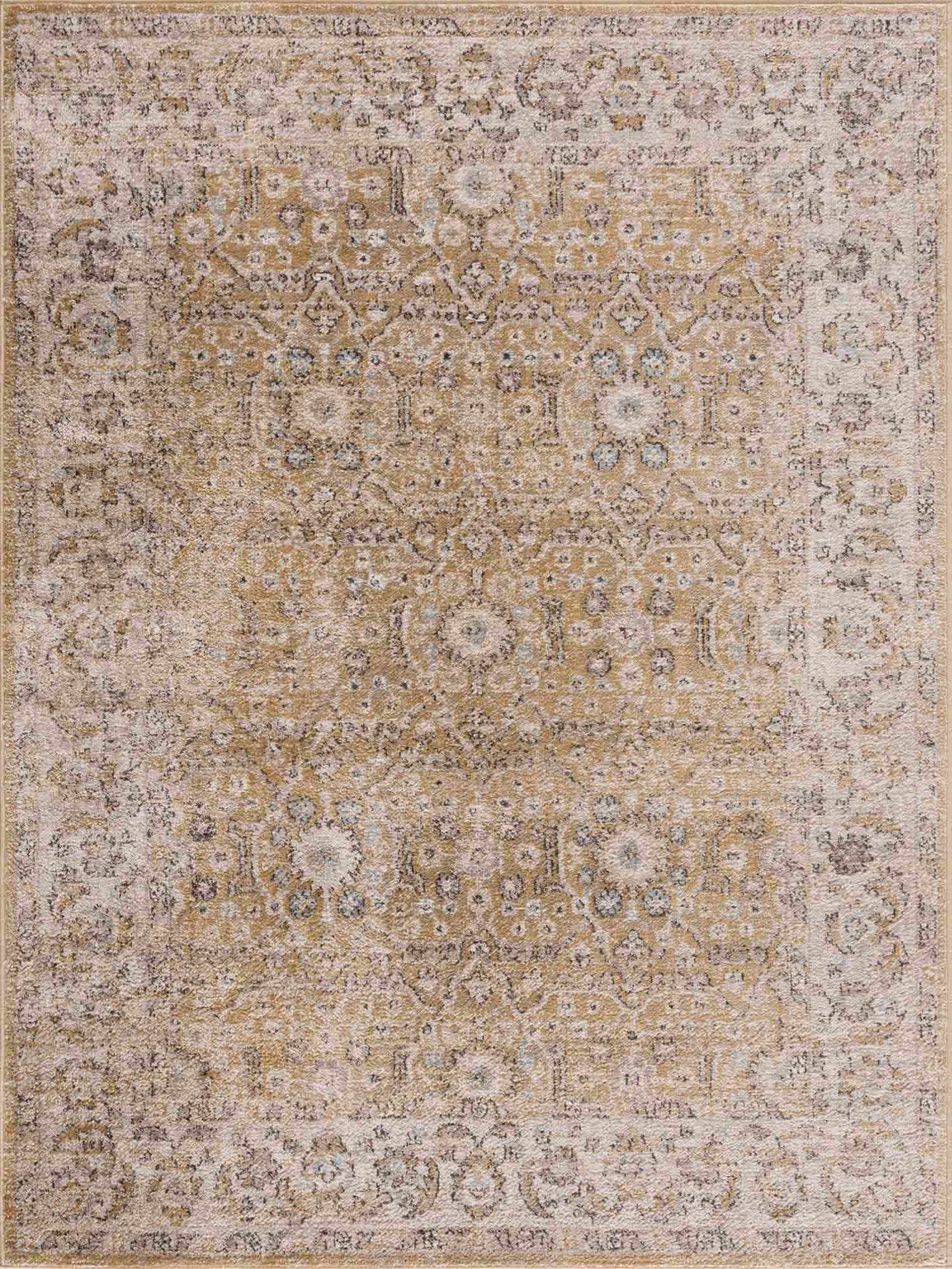 Anana Gold & Beige Area Rug - Clearance by Boutique Rugs