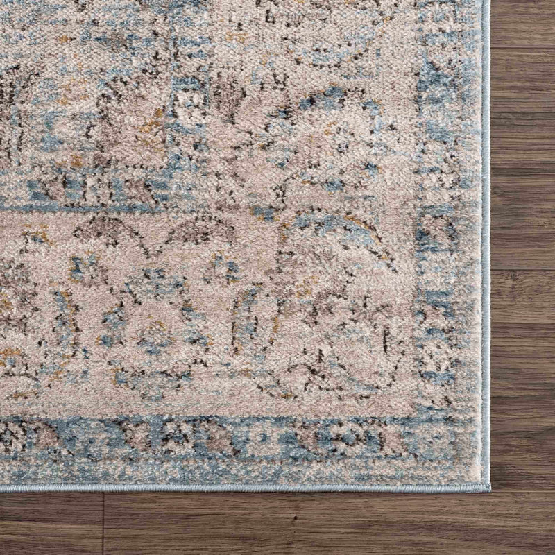 Anana Silver Blue & Beige Area Rug by Hauteloom