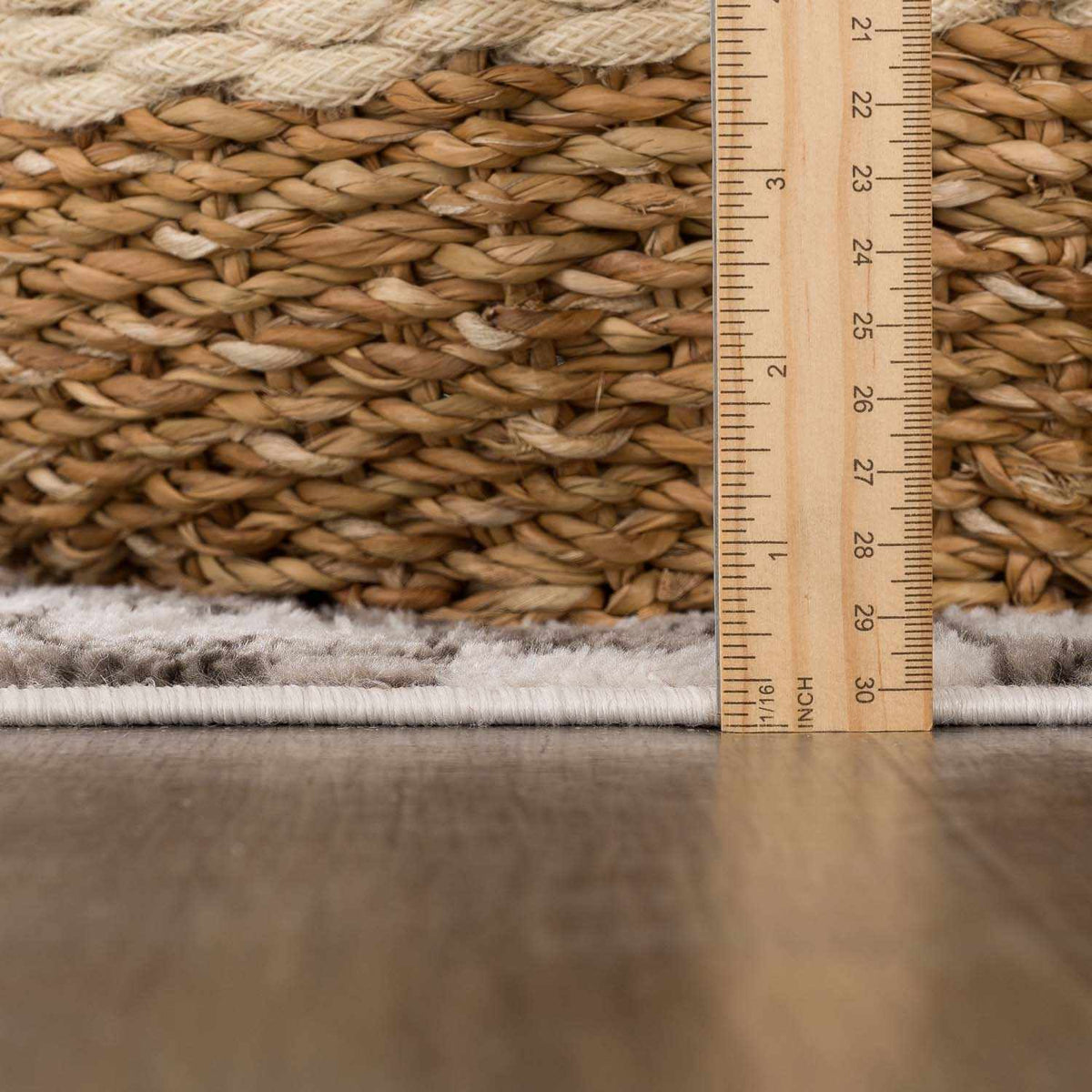 Benjy Cream & Charcoal Checkered Area Rug, photo 9 of 12