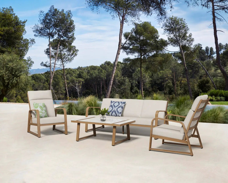 Mckinley 4-Piece Aluminum Living Room Set by Outdoor-USA®