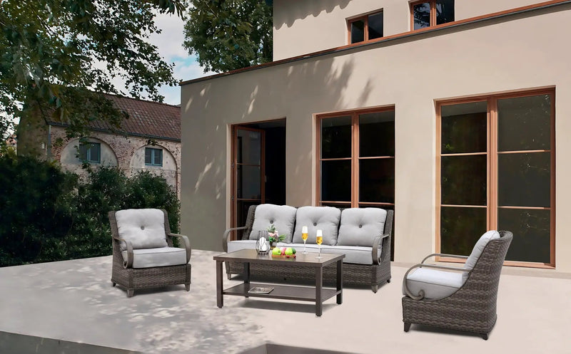 Brooks 4-Piece Aluminum Living Room Set by Outdoor-USA®