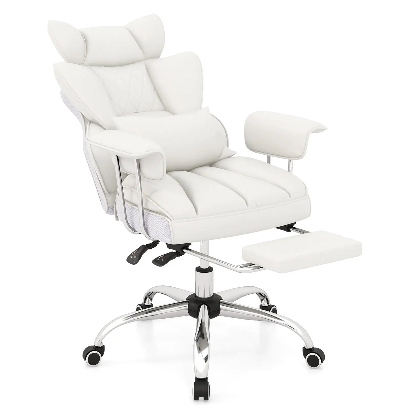 Big and Tall Executive Office Desk Chair with Footrest by DirectDeals