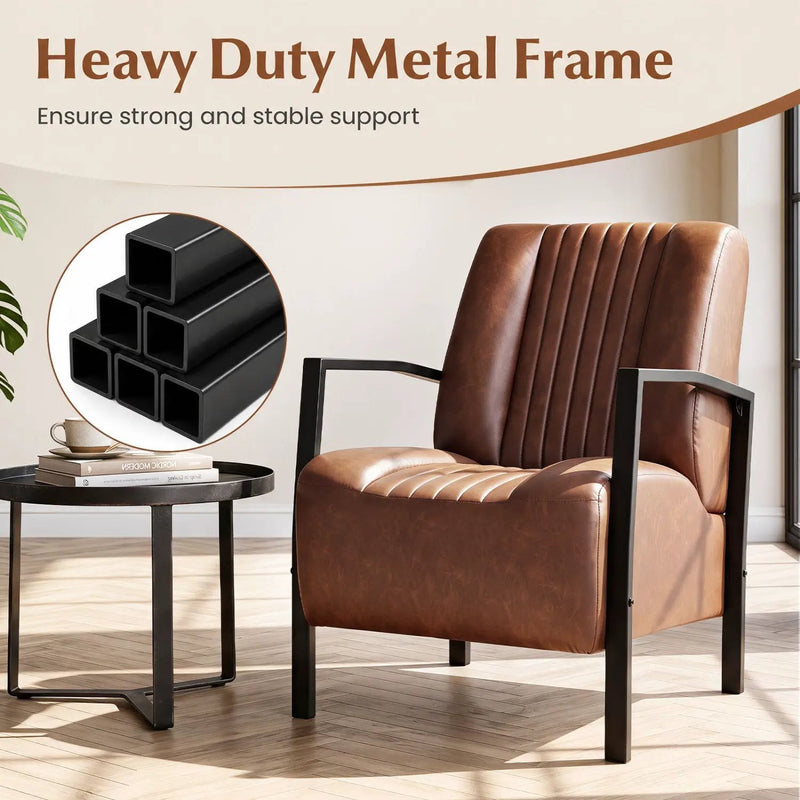 Upholstered Accent Chair with Padded Seat and Armrests by DirectDeals