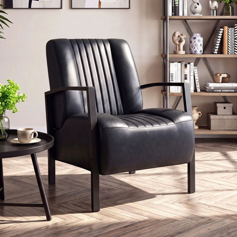 Upholstered Accent Chair with Padded Seat and Armrests by DirectDeals