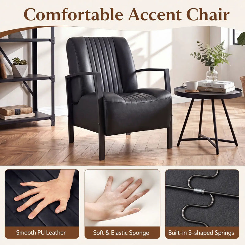 Upholstered Accent Chair with Padded Seat and Armrests by DirectDeals