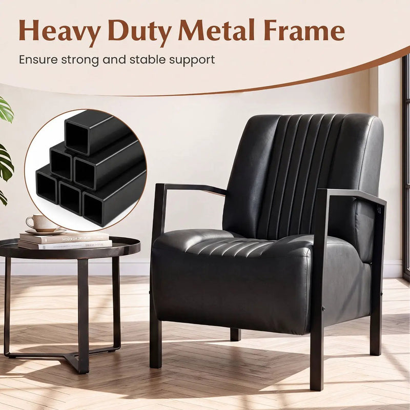 Upholstered Accent Chair with Padded Seat and Armrests by DirectDeals