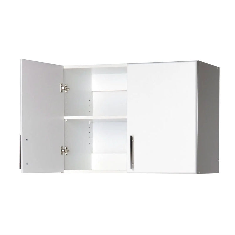 White Wall Cabinet with 2 Doors and Adjustable Shelf by HomePacific
