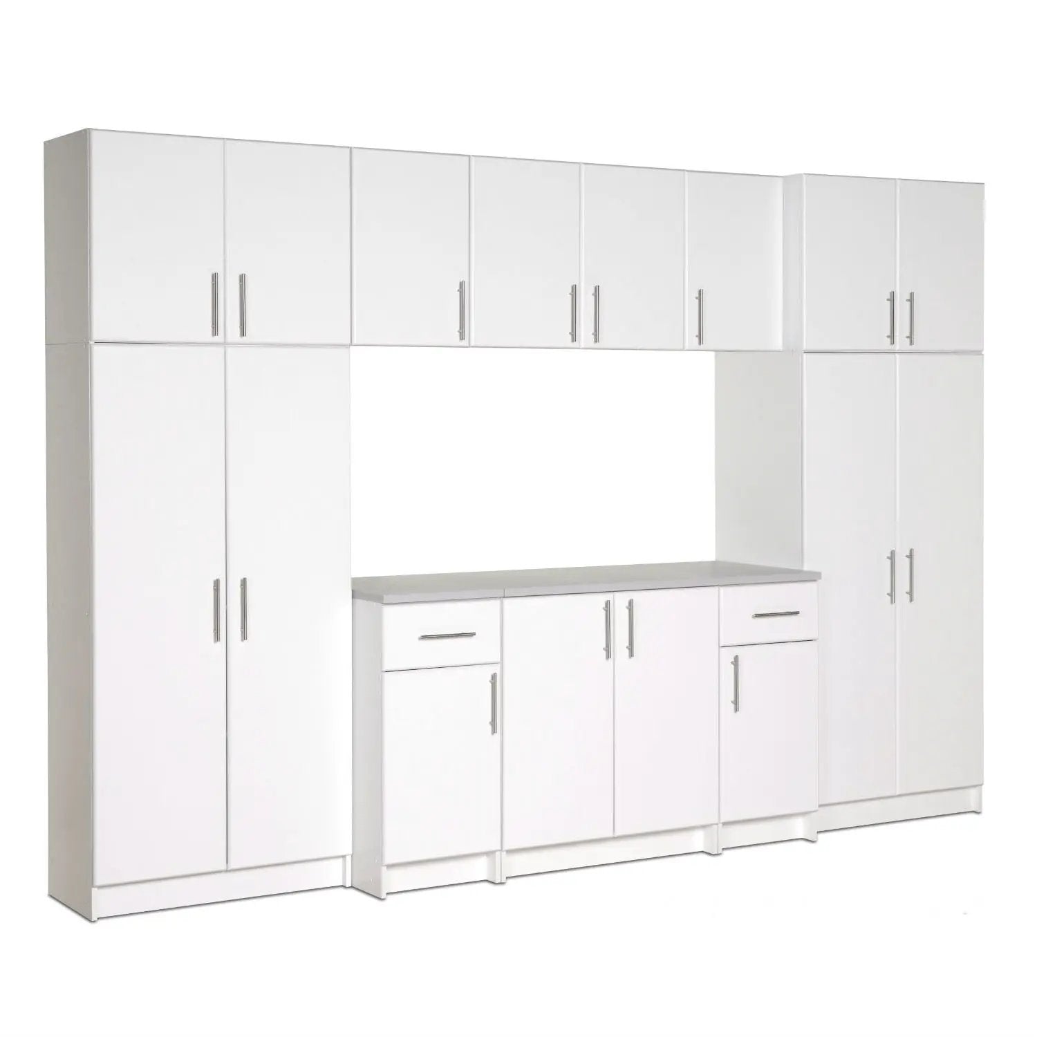 White Wall Cabinet with 2 Doors and Adjustable Shelf by HomePacific