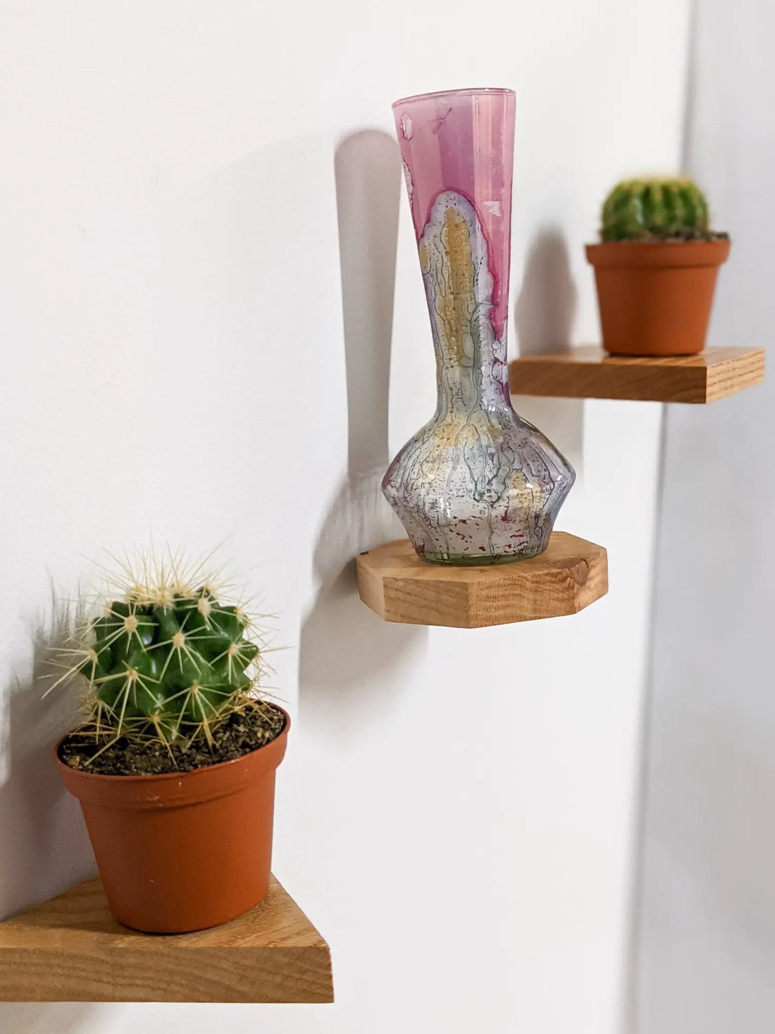 Small Square Display Shelf in Mahogany by NookWoodworking