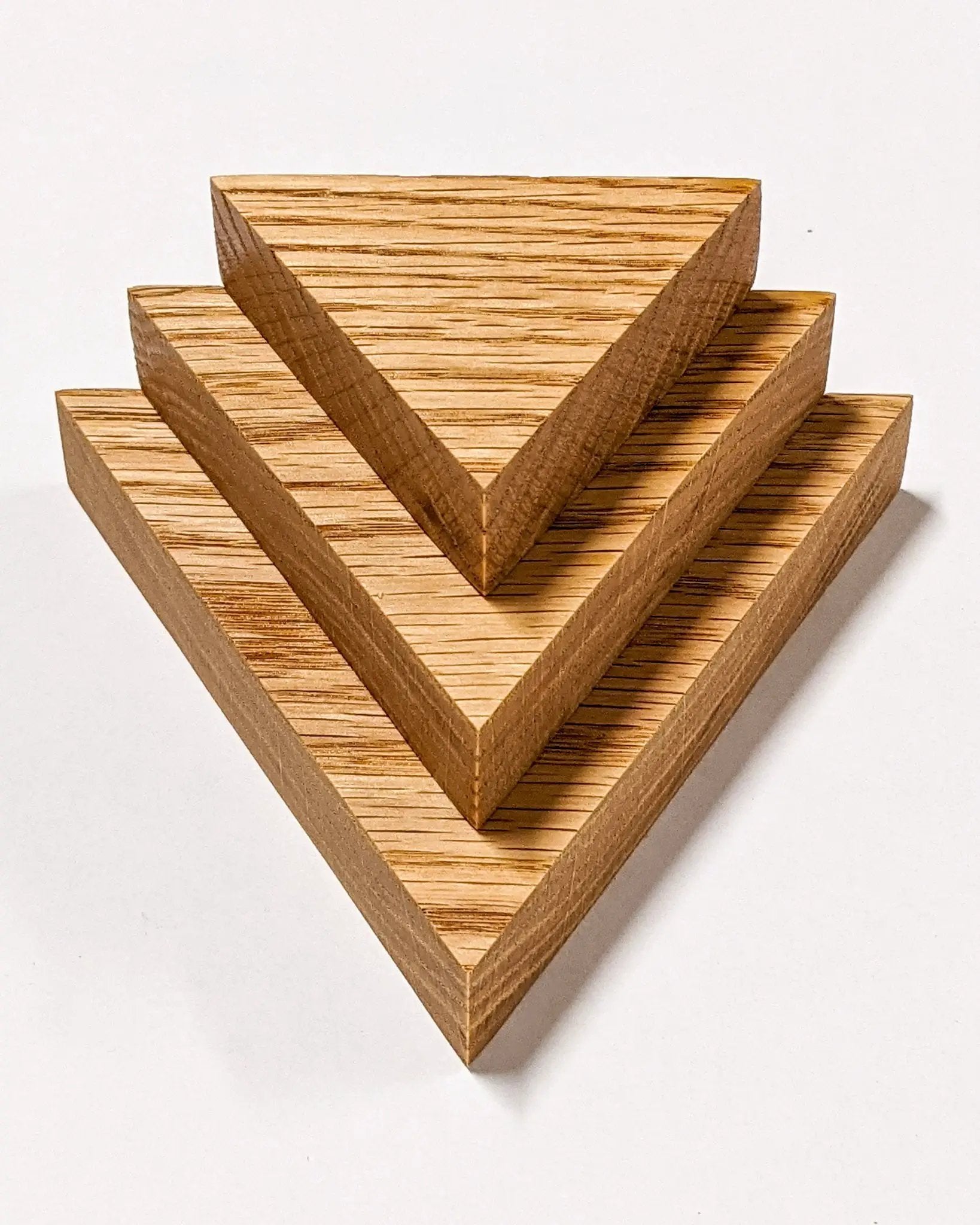 Small Triangle Display Shelf in Oak by NookWoodworking