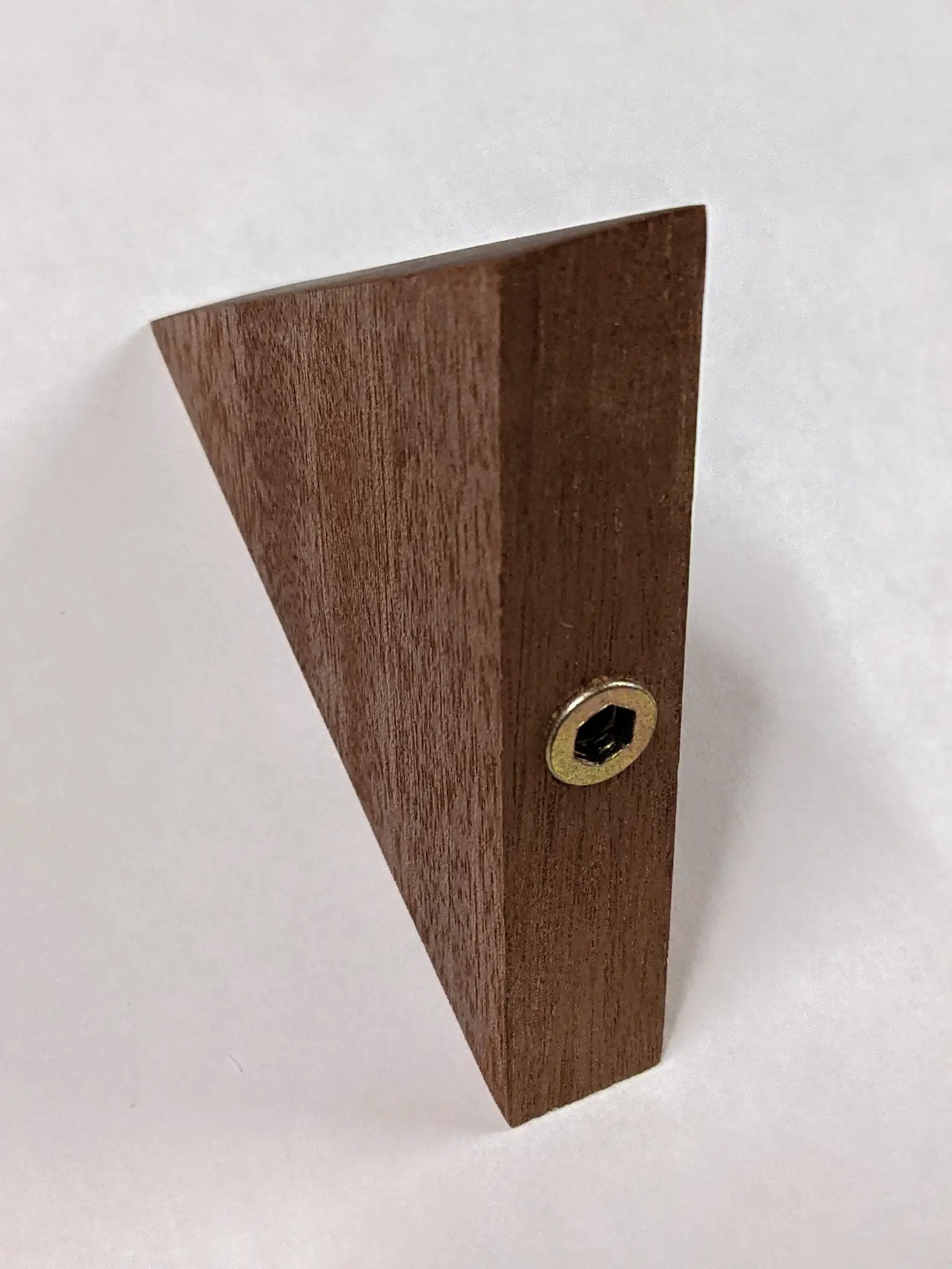 Small Triangle Display Shelf in Mahogany by NookWoodworking