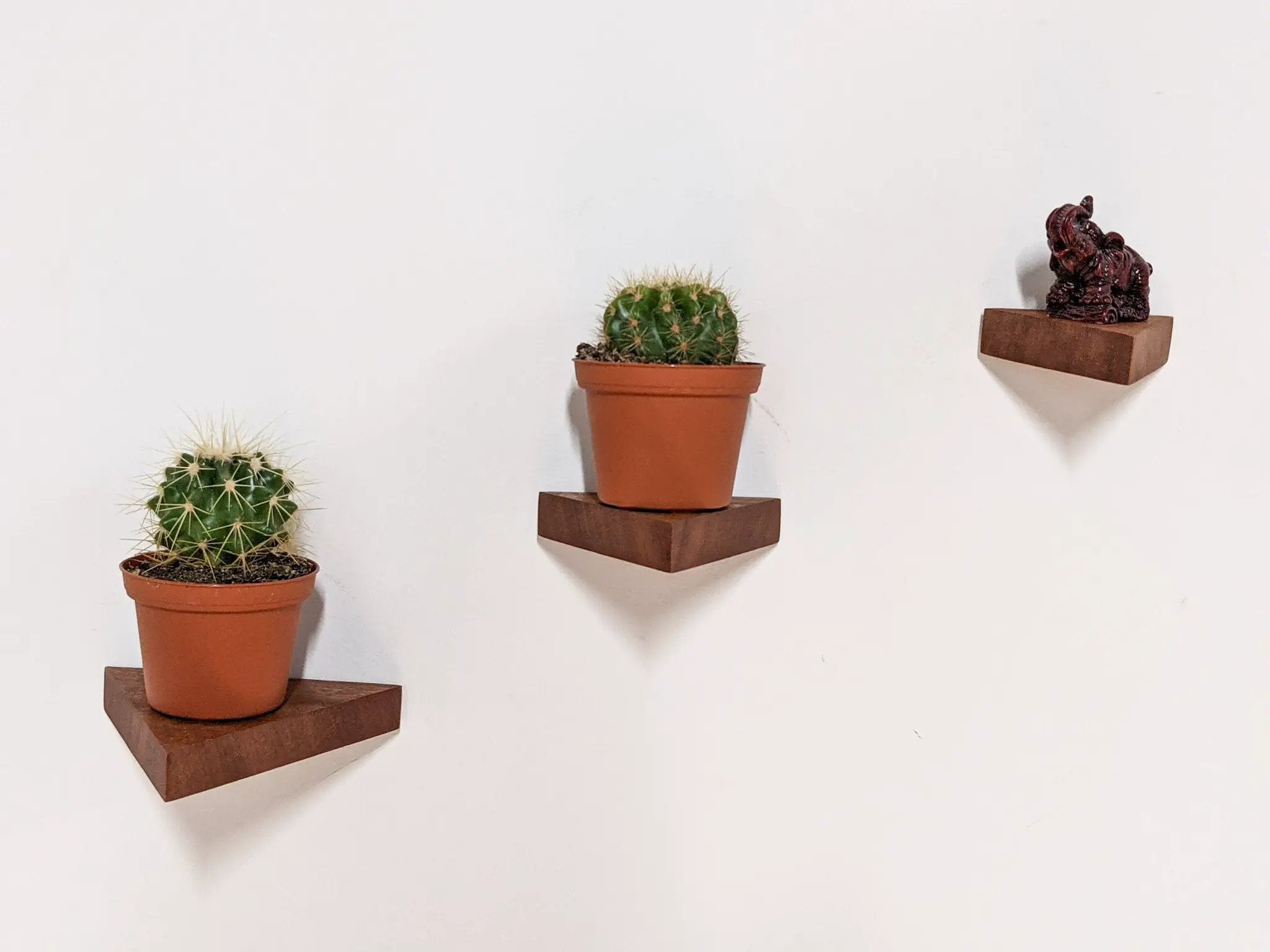 Small Triangle Display Shelf in Oak by NookWoodworking