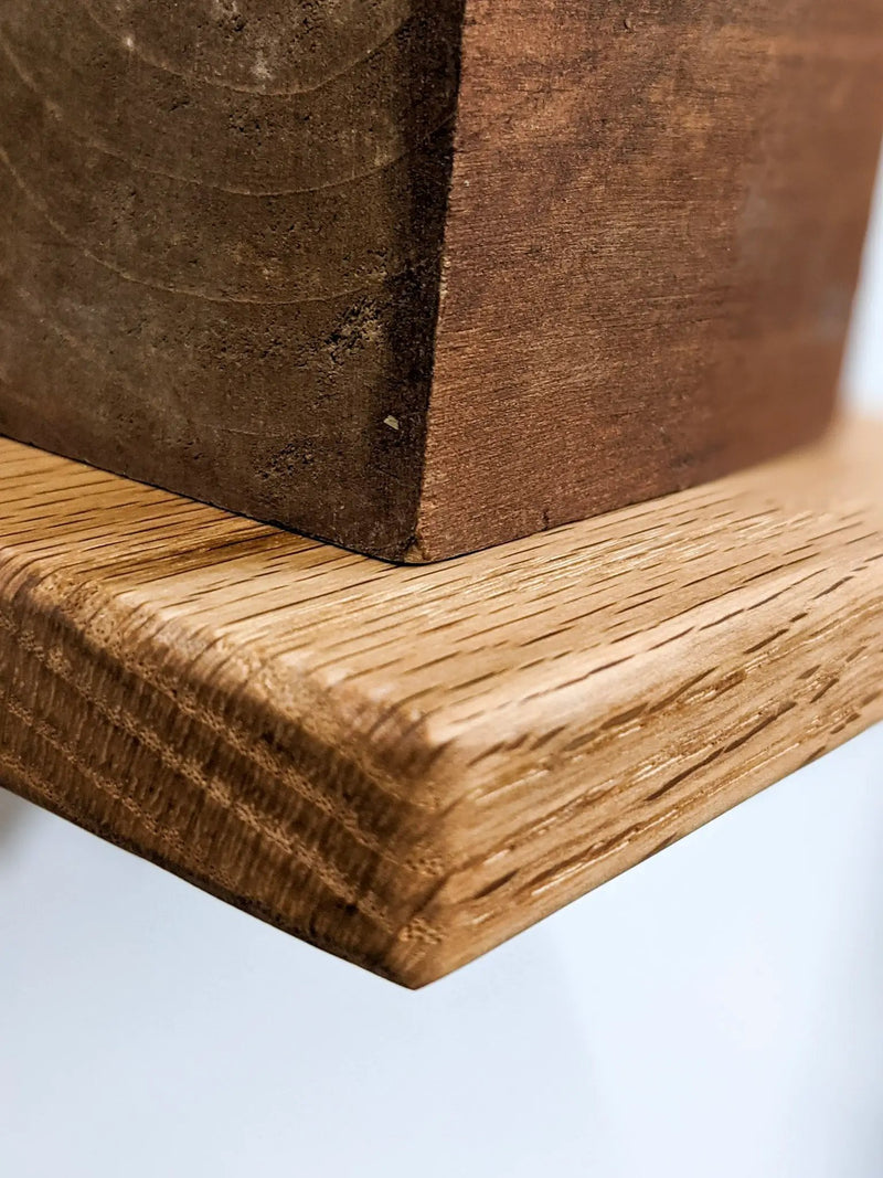 Small Square Display Shelf in Mahogany by NookWoodworking