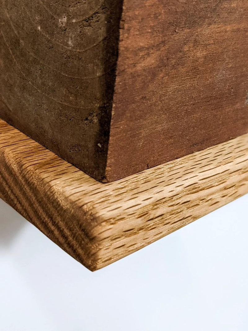 Small Square Display Shelf in Oak by NookWoodworking
