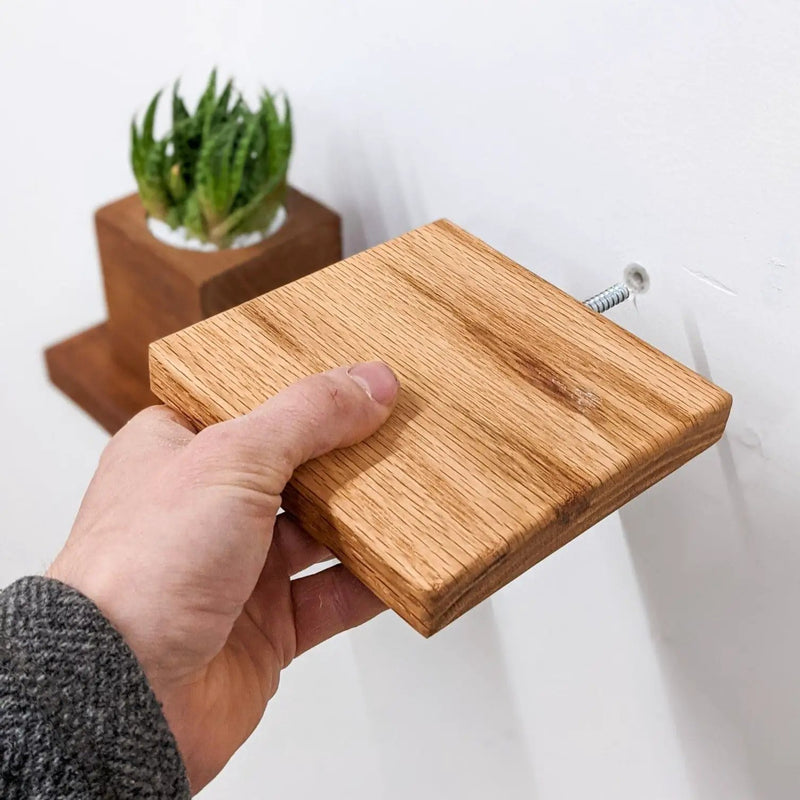 Small Square Display Shelf in Oak by NookWoodworking