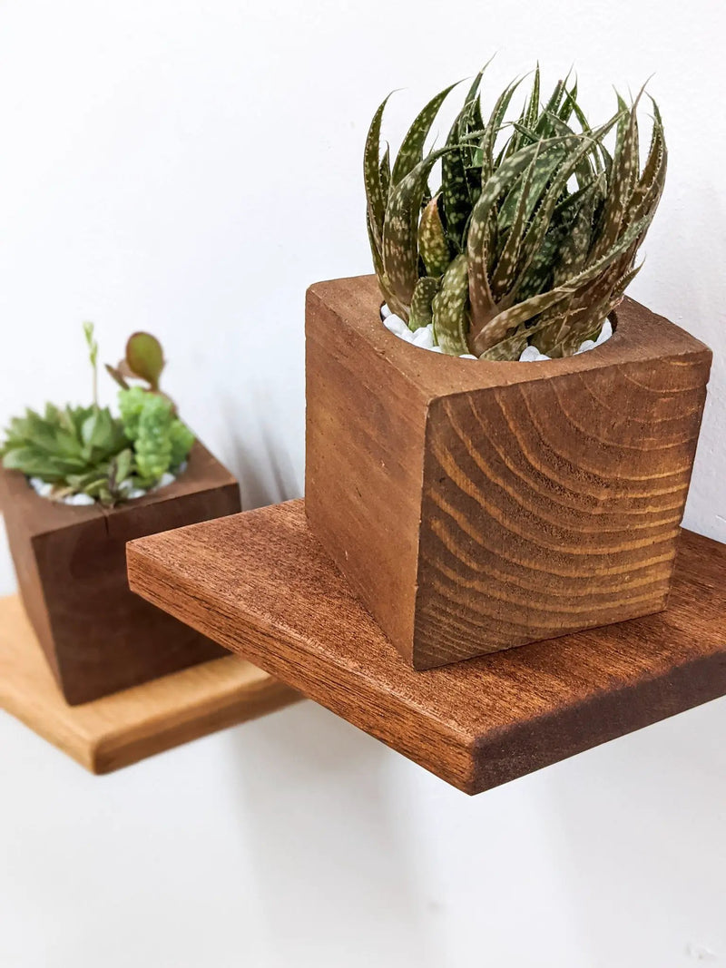 Small Floating Shelf Set by NookWoodworking