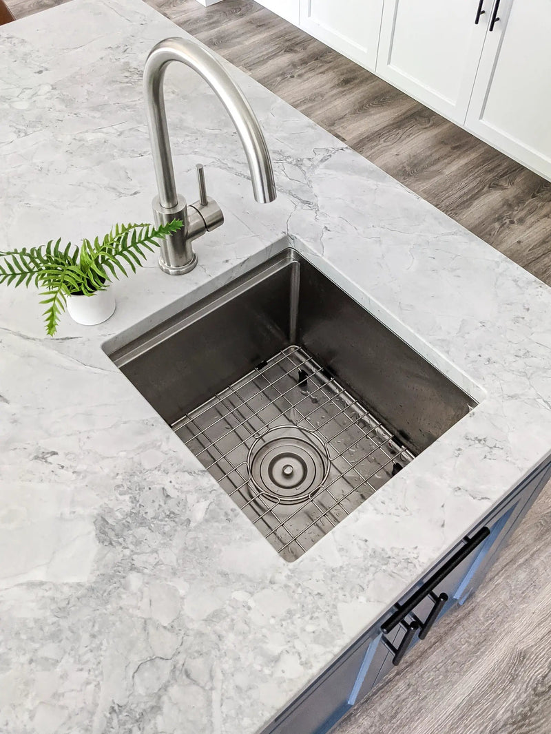 Zeek 15 x 17 Inch Undermount / Drop-In Workstation Sink for RV or Wet Bar 16G Stainless Steel ZH-1517 by ZEEK