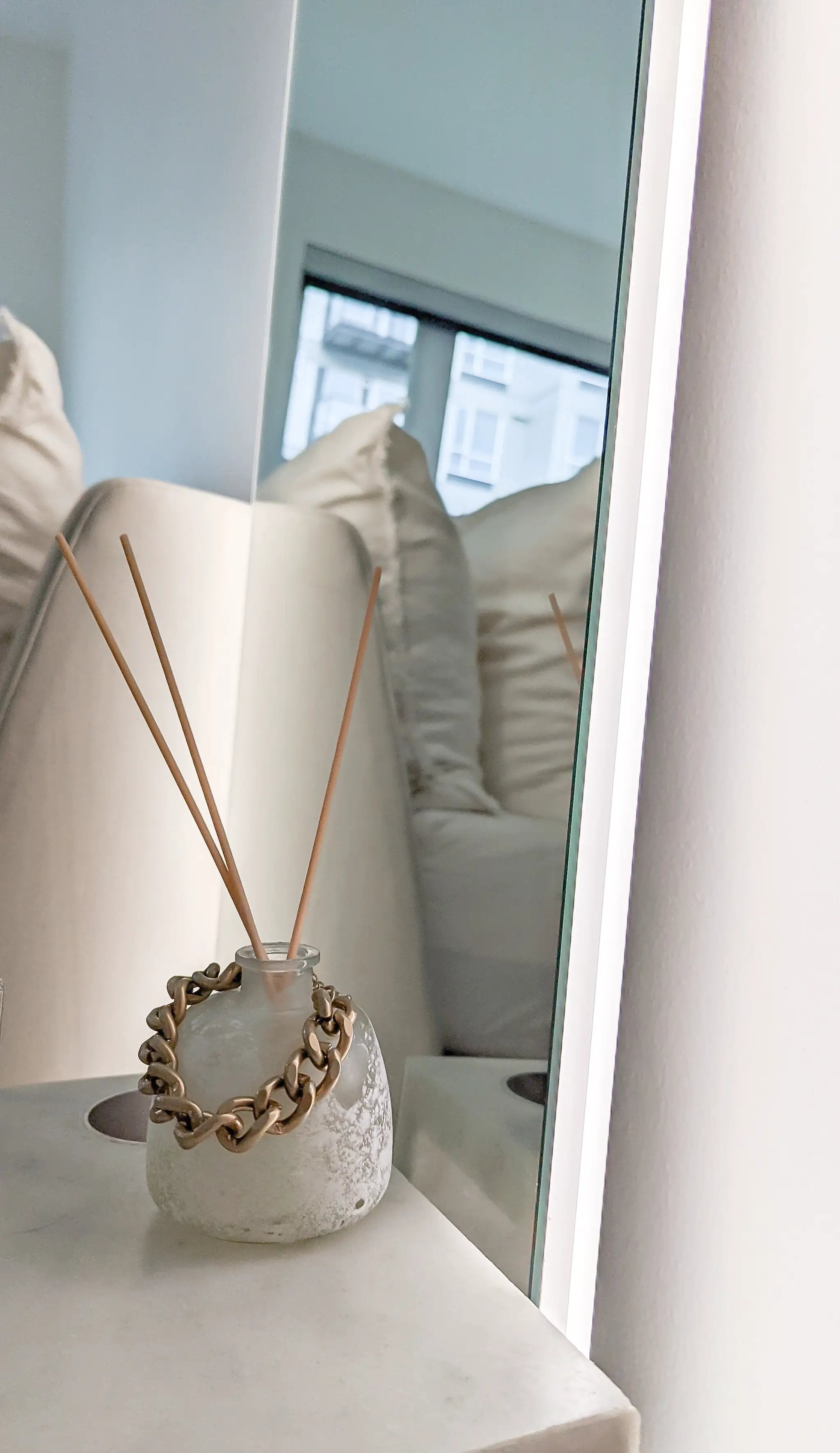 Zeek 65x22 LED Lighted Full Length Wall Mirror For Bedroom MA2265 by ZEEK