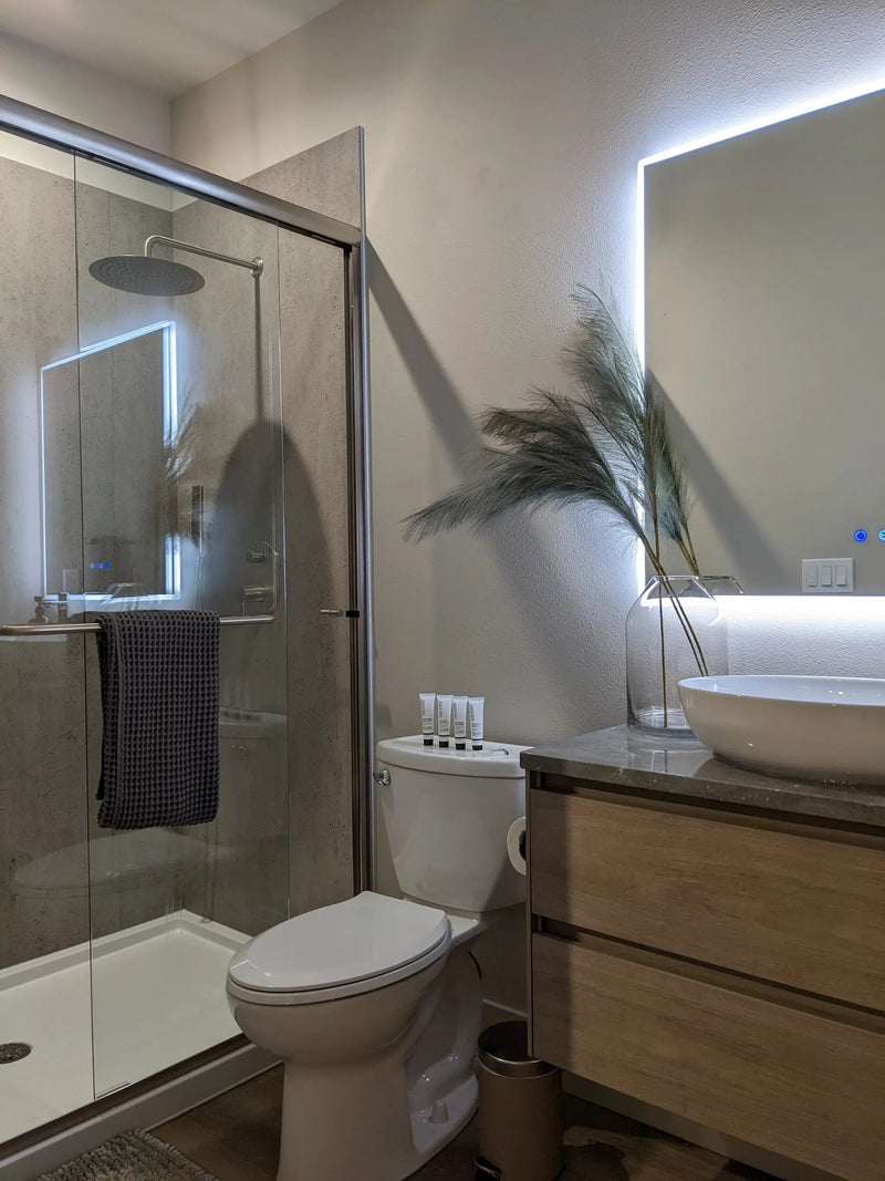 Zeek 36"x36" Backlit LED Square Bathroom Wall Mirror MA3636 by ZEEK