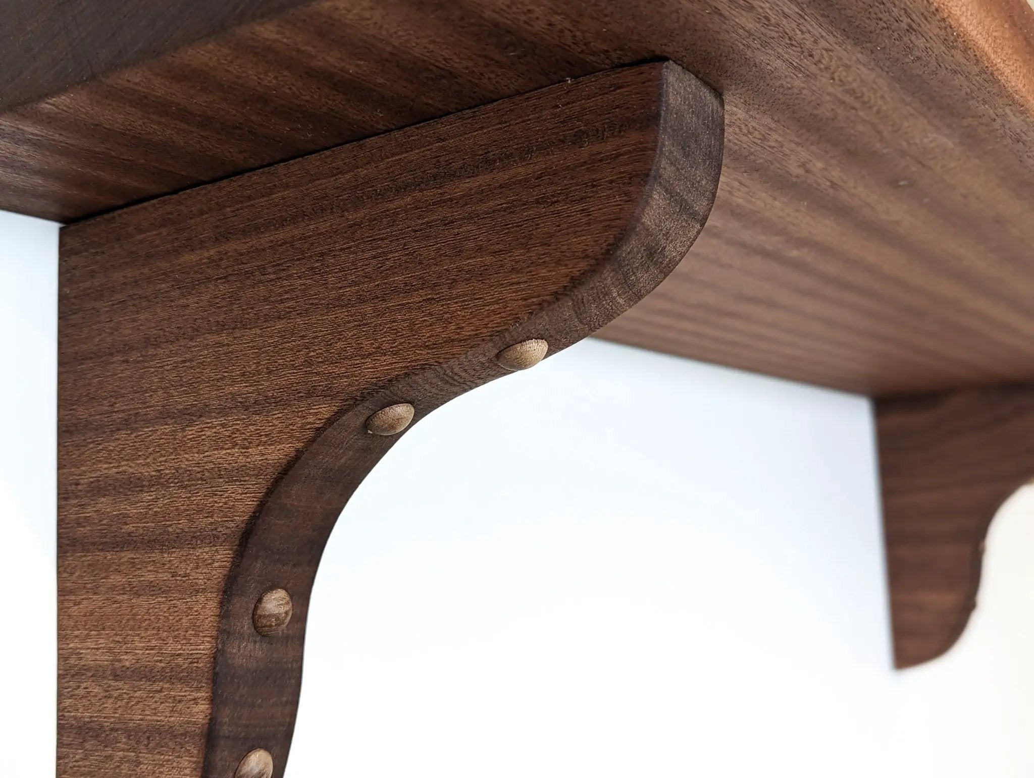 Solid Wood Brackets in Mahogany or Oak by NookWoodworking