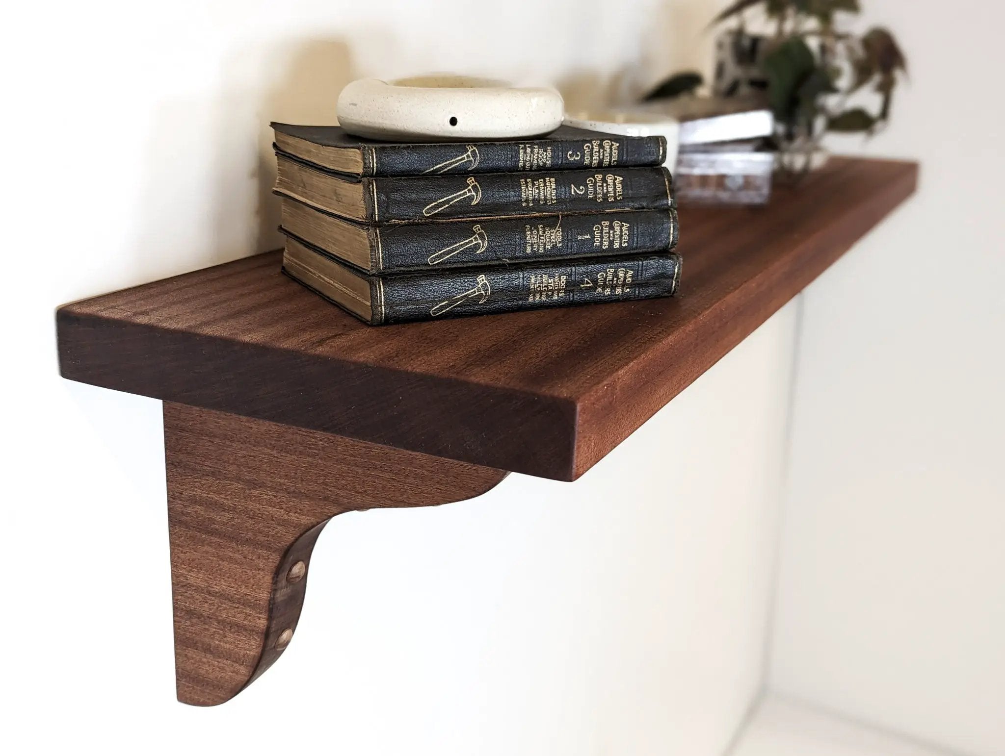 Solid Wood Brackets in Mahogany or Oak by NookWoodworking