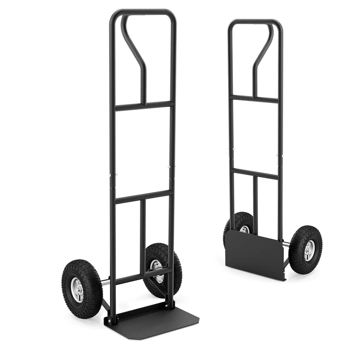 P-Handle Hand Truck with Foldable Load Plate for Warehouse Garage by DirectDeals