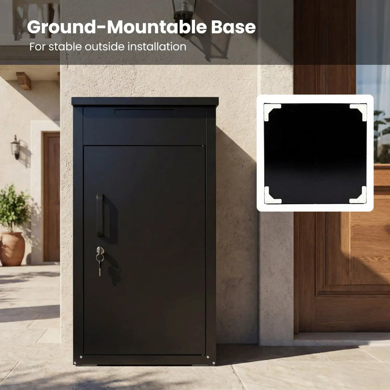Package Delivery Box with Anti-Theft Board and Lockable Door by DirectDeals