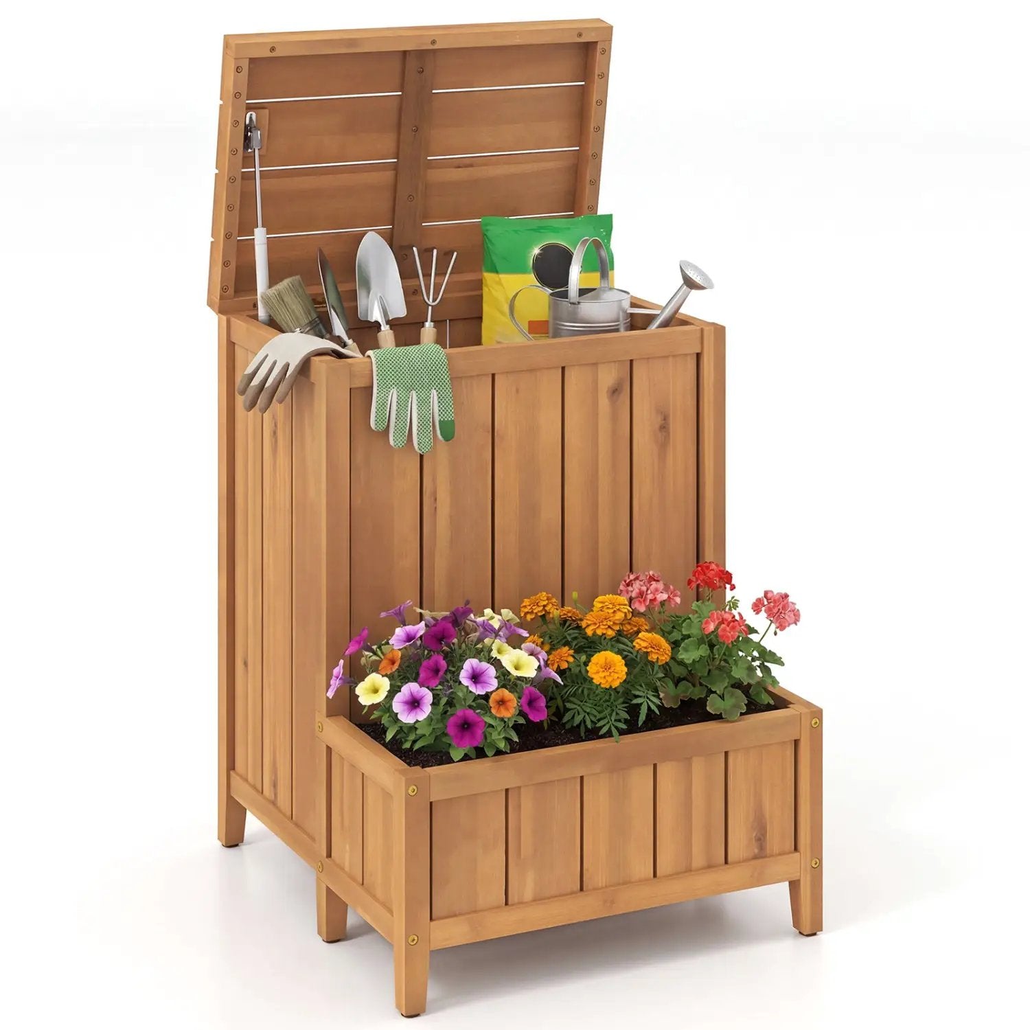 Package Delivery Box with Planter Box for Pool Accessories and Garden Tools by DirectDeals