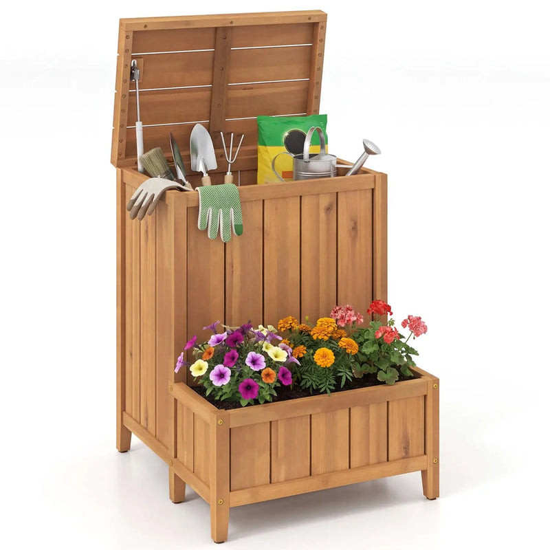 Package Delivery Box with Planter Box for Pool Accessories and Garden Tools by DirectDeals